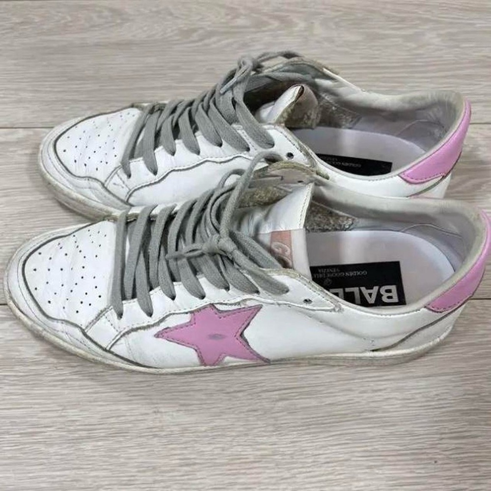 Golden Goose sneakers Ball Star pink and white size 38 w 8